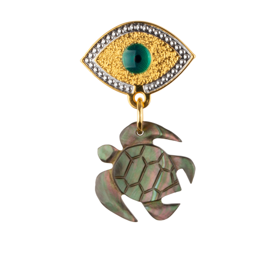 Lucky Turtle Earring