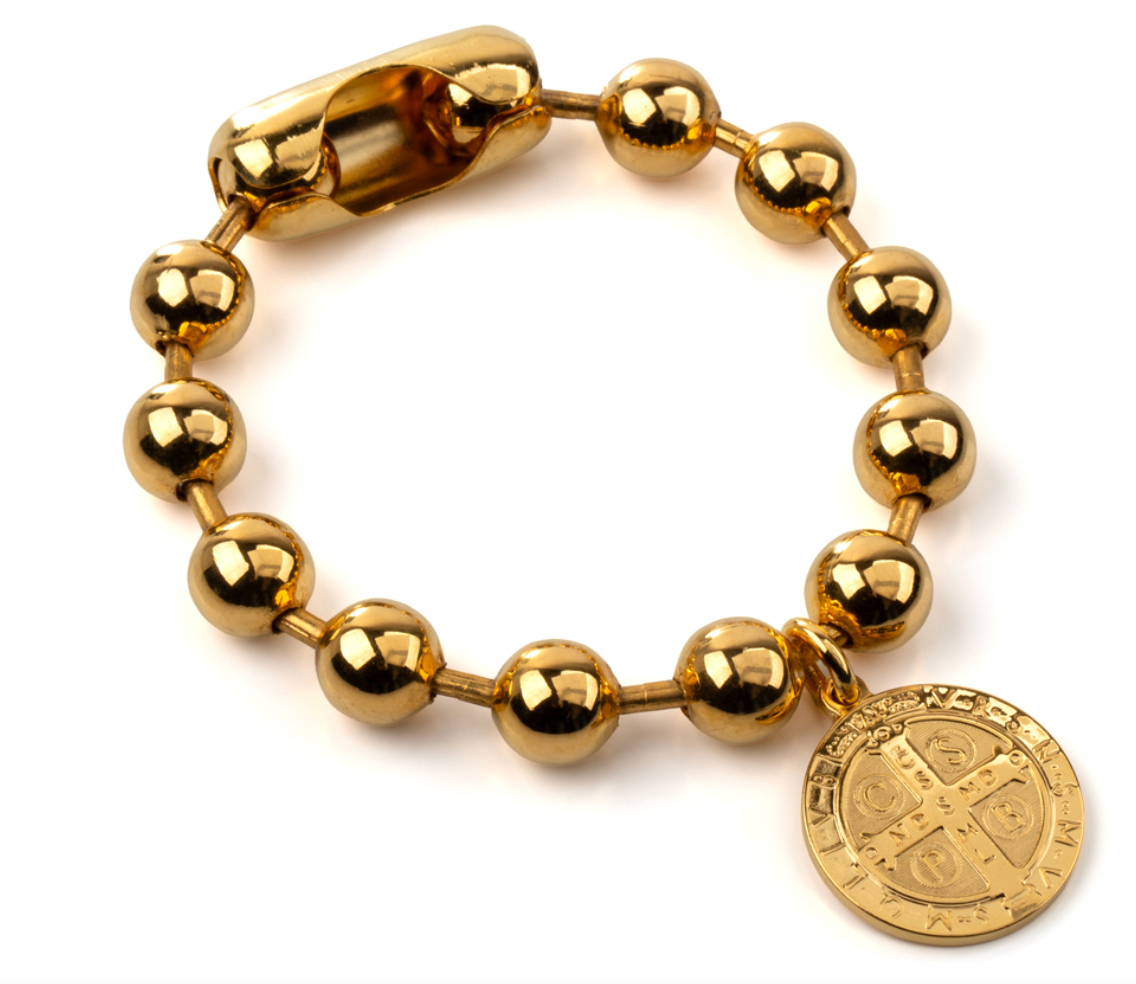 Ballchain 10mm Bracelet Saint Benedict