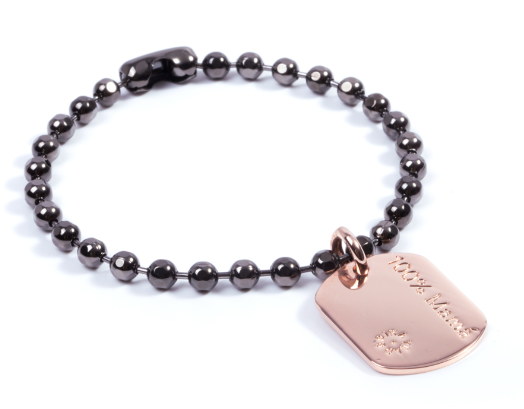 Ballchain 4mm Bracelet 100% mamá Charm