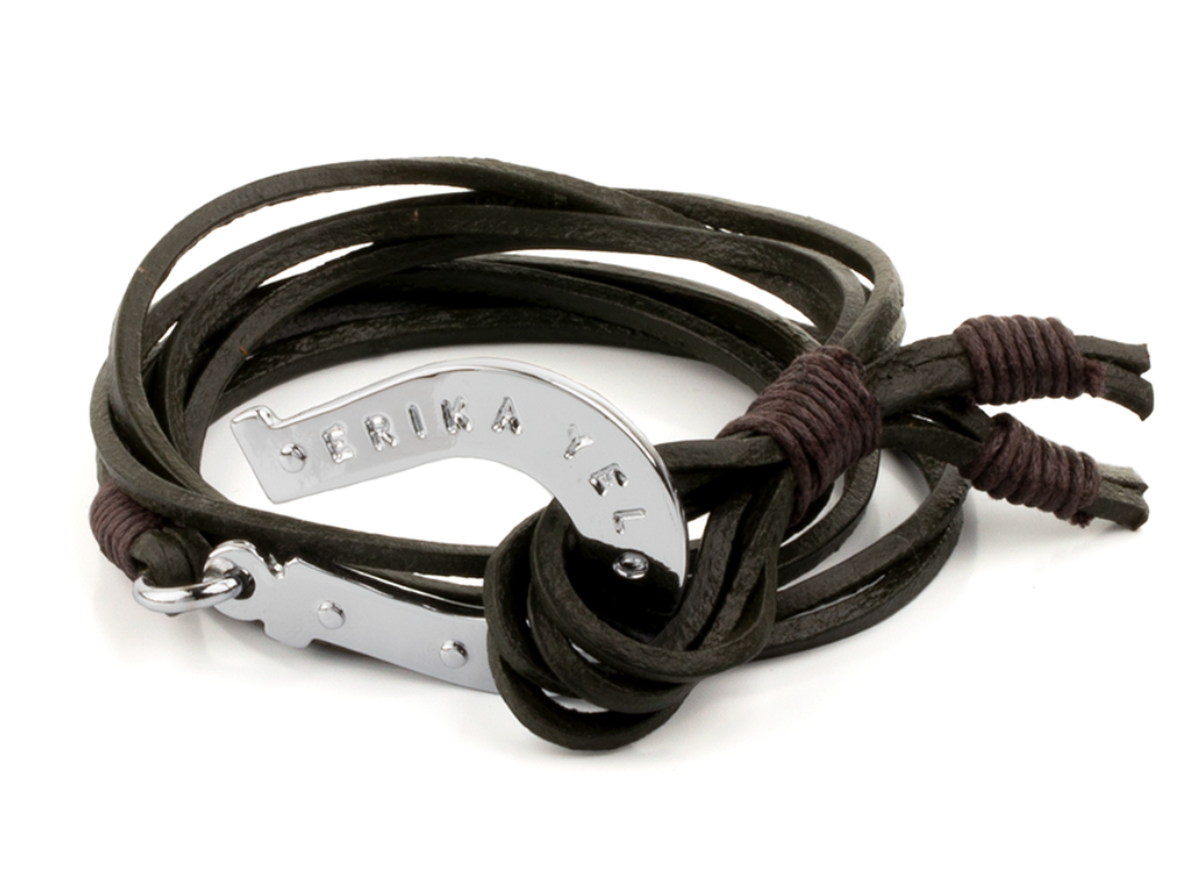Horseshoe Talisman – Olive Green Wrap