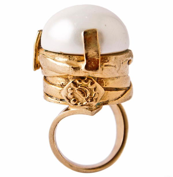 Divine Pearl Adjustable Ring