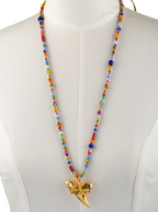 Funky Escualo Long Necklace with Shark Tooth