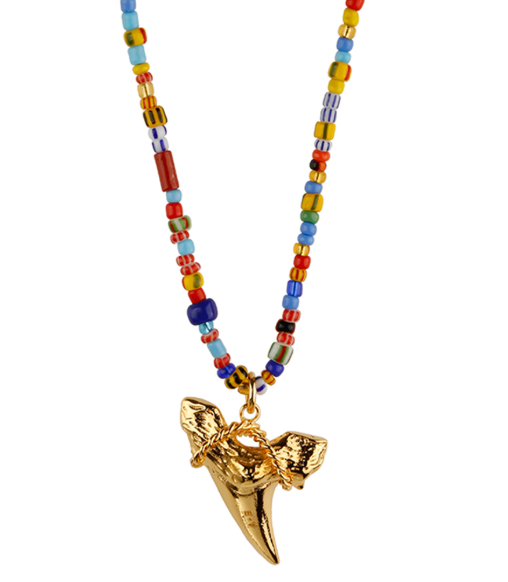 Funky Escualo Long Necklace with Shark Tooth
