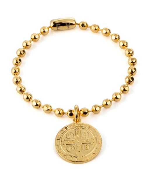 Ballchain Bracelet  4mm Yellow Gold San Benito Abad